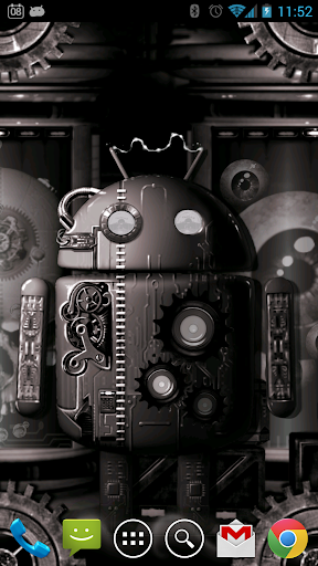 【免費個人化App】Steampunk Droid Fear Lab LWP-APP點子