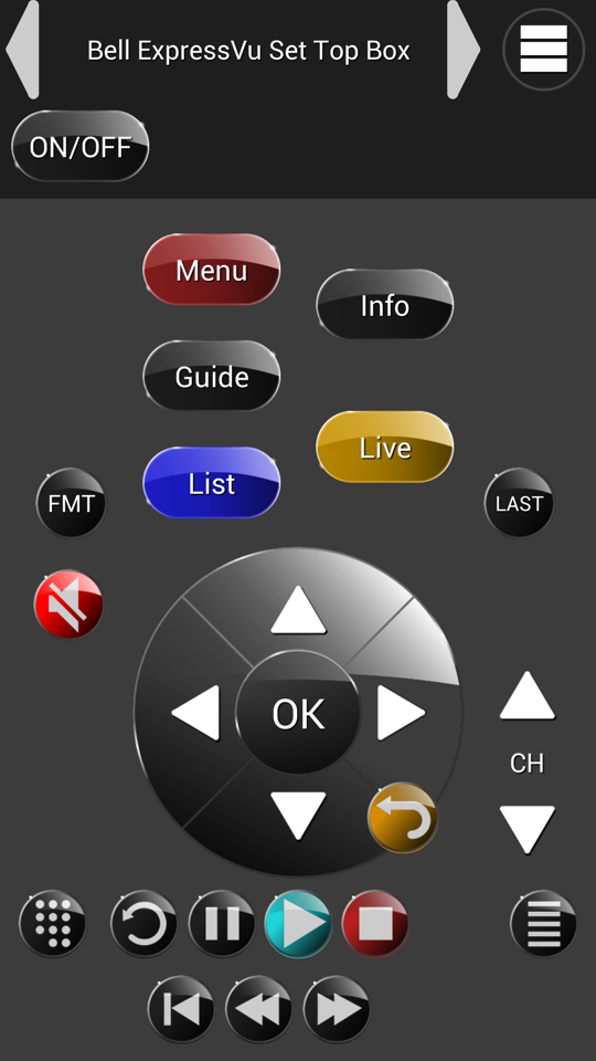 ZappIR TV Remote PRO Screen 2