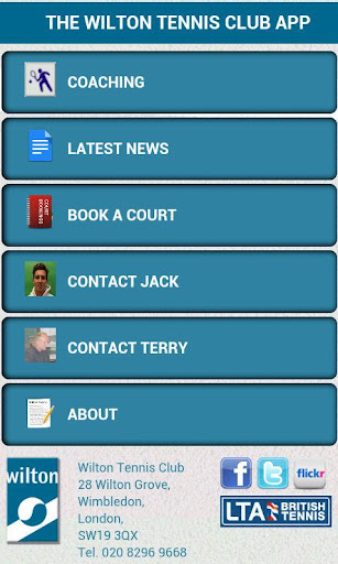 Wilton Tennis Club App