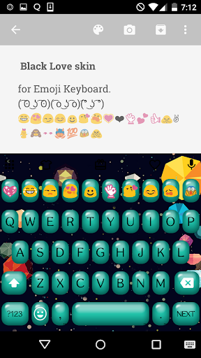 Bubble Love Emoji Keyboard