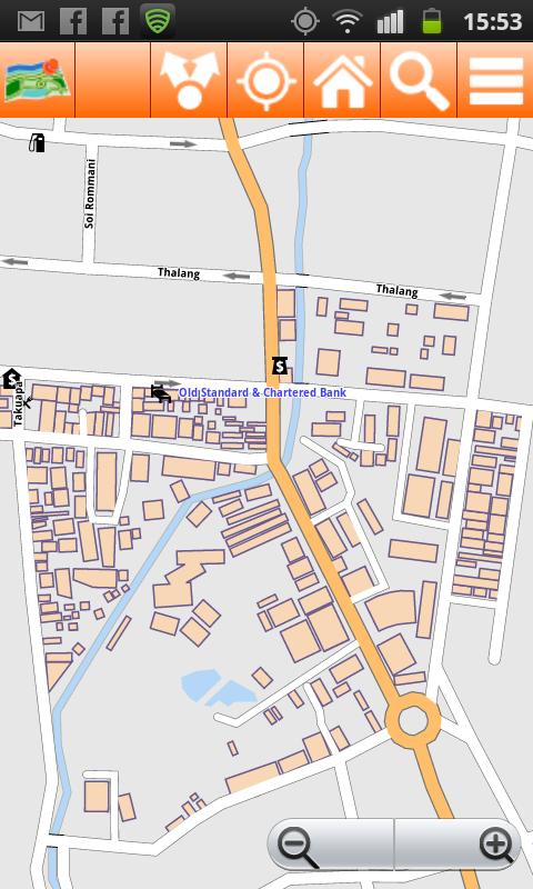 Android application South Thailand Offline Map screenshort