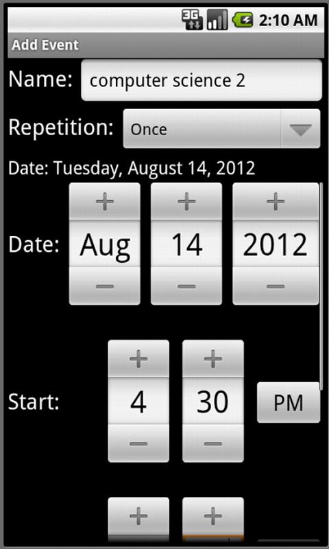 Volume Scheduler Professional Screen 1