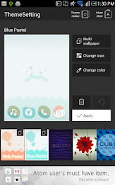 Blue Pastel Atom theme poster 5