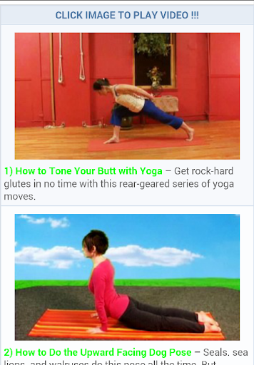 Yoga Poses Tutorial