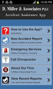 Accident App by D. Miller Law Screenshots 1