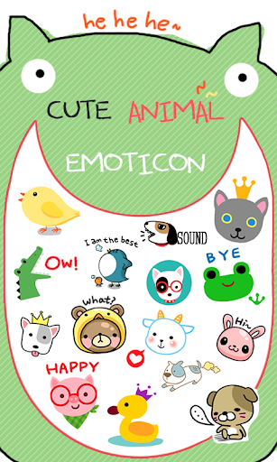Cute animal emoticons