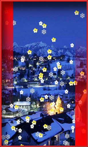 Dark Night Snow Flake LWP Plus