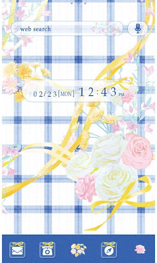 Flower Theme-Blue Gingham- 1.0.3 Windows u7528 1