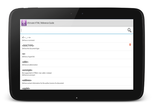 【免費書籍App】Ultimate HTML Reference Guide-APP點子