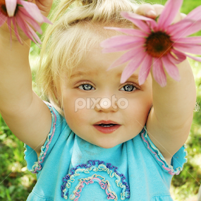 Show Me the Flowers by Cheryl Korotky - Babies & Children Child Portraits