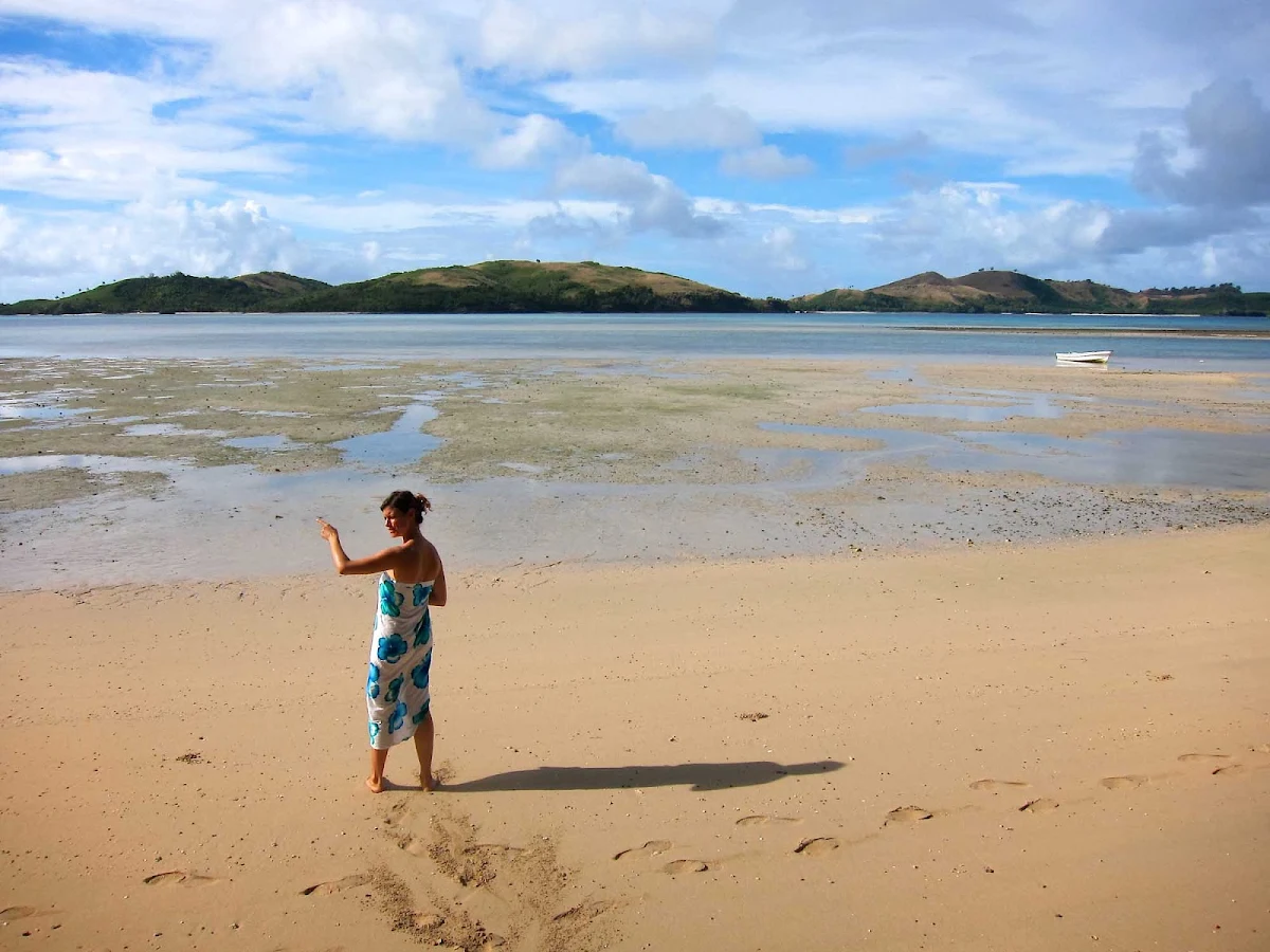 beach-matacawalevu-fiji - Matacawalevu beach, Fiji.