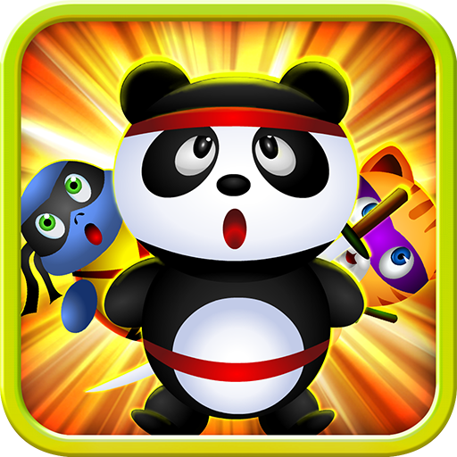 Flying Cute Ninja Animals Saga LOGO-APP點子