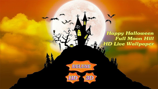 Happy Halloween Full Moon Hill - náhled