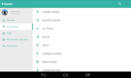 TuneIn Radio Pro Screenshot