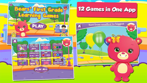 Baby Bear First Graders Games