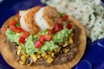 Avocado Shrimp Tostadas