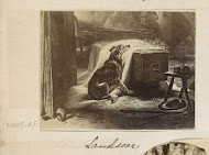 Fotoreproductie van een schilderij van Edwin Henry Landseer