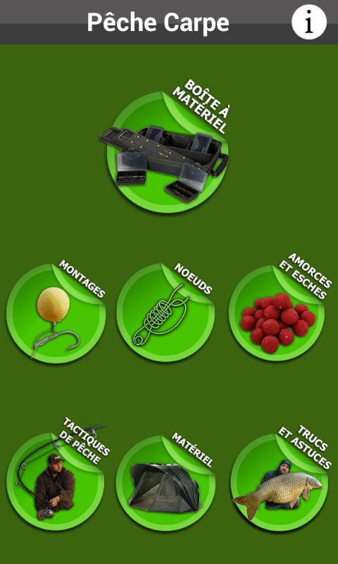 Android application Pêche Carpe screenshort