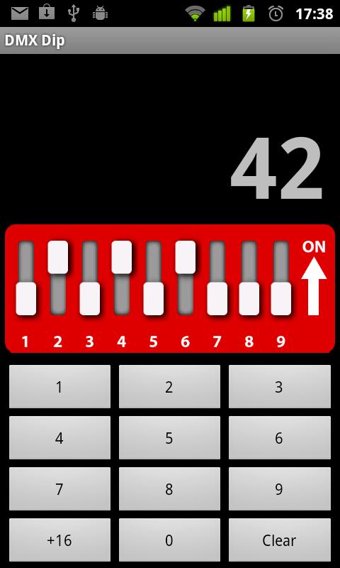 Android application DMX Dip screenshort