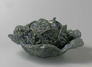 Soepterrine in de vorm van een groene kool