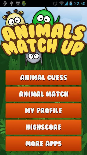 Animals MatchUp Guess Game