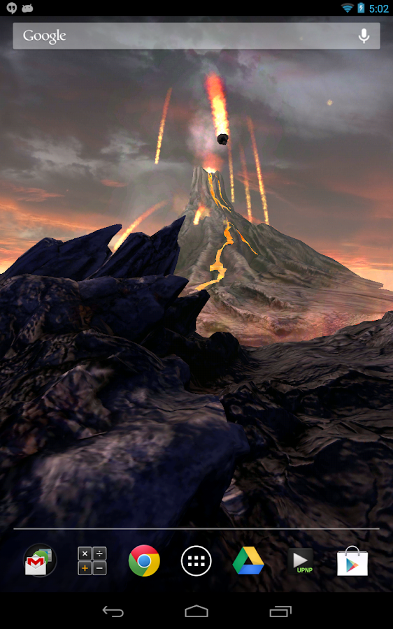 Volcano 3D Live Wallpaper - screenshot