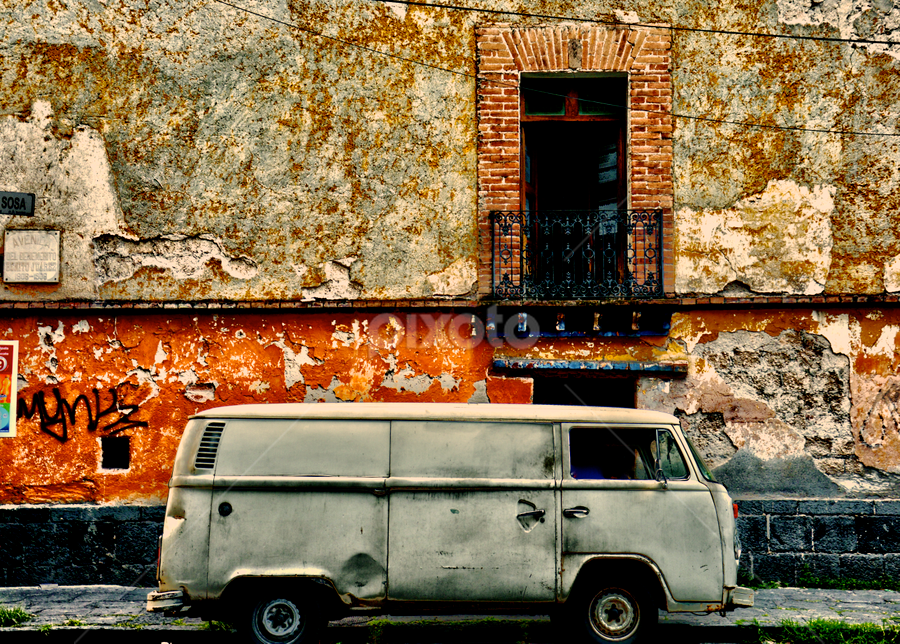 Old Times by Carlos Casillas - City,  Street & Park Street Scenes