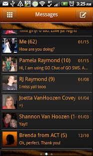 GO SMS - Tiger Drama Screenshots 1