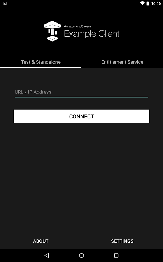   AppStream Example Client – Capture d'écran 