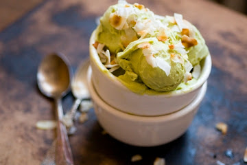 Avocado-coconut ice cream