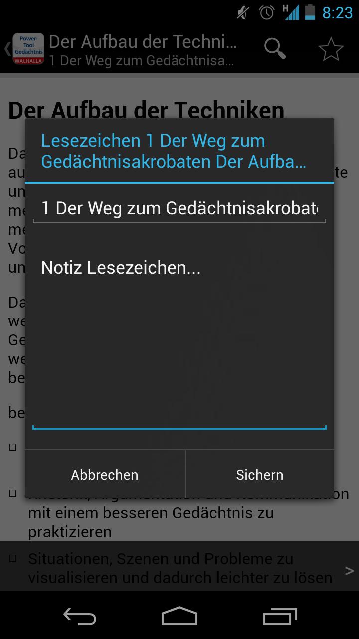 Power-Tool Gedächtnis Screen 2