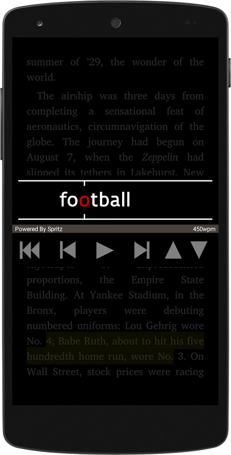 SpeedRead With Spritz- screenshot SpeedRead With Spritz- screenshot