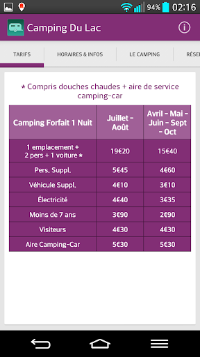 【免費旅遊App】Camping Du Lac-APP點子