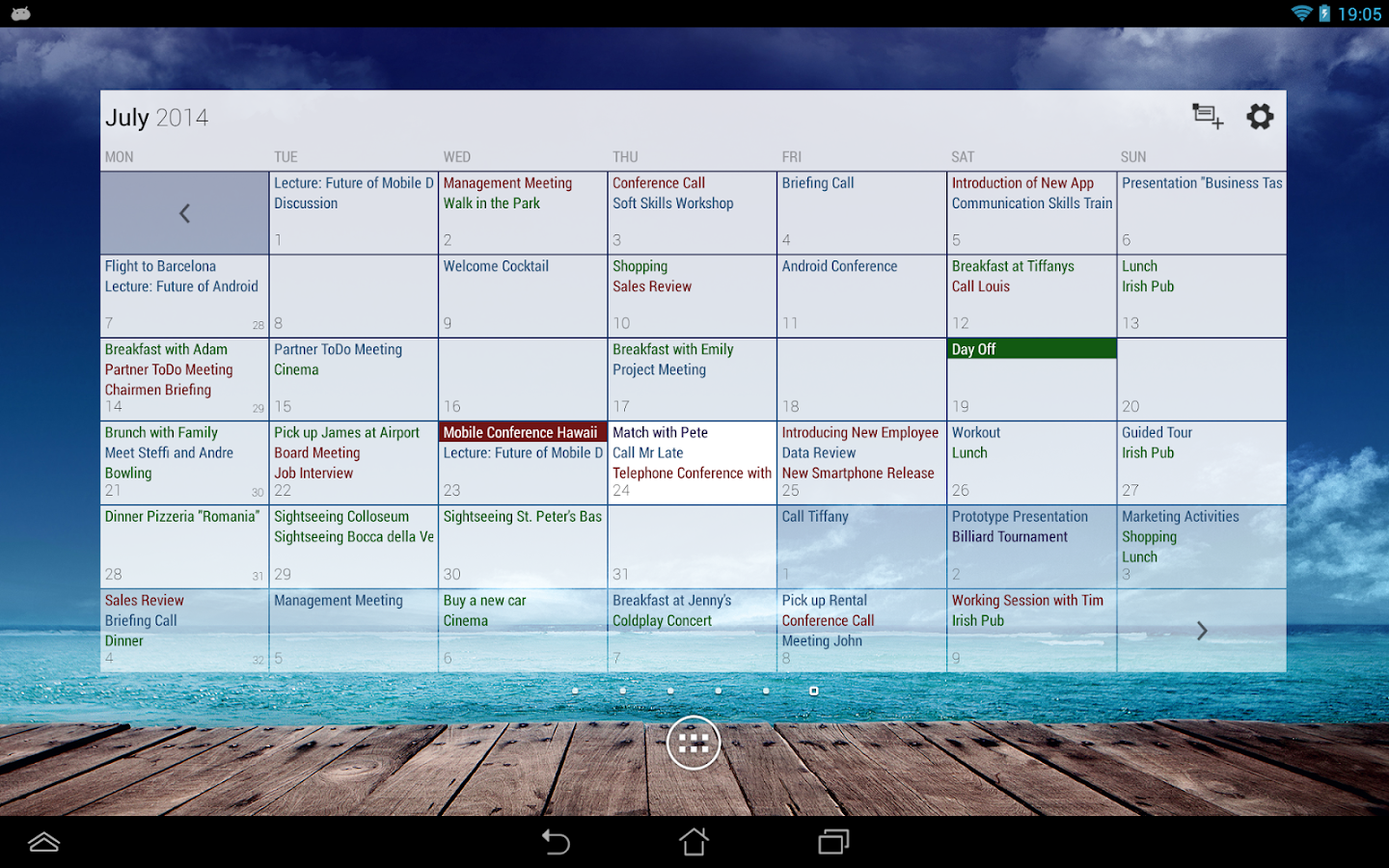 Business Calendar Pro - screenshot