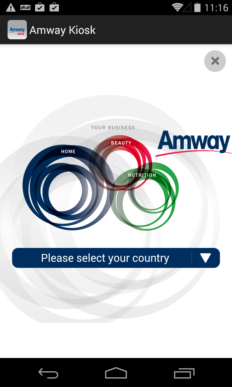 Amway Kiosk Europe and Russia Screen 2