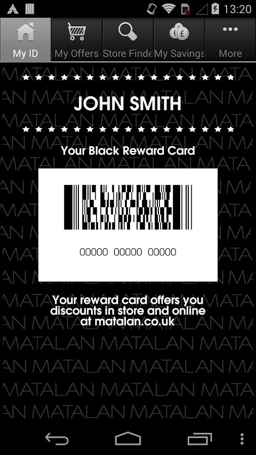 Matalan Reward Card Android Apps on Google Play