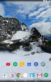 download Panorama Wallpaper:Snowy Mntns free