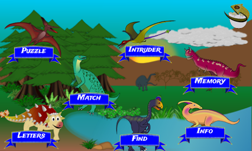 Android application Dinosaur 1st 2nd Graders Game screenshort