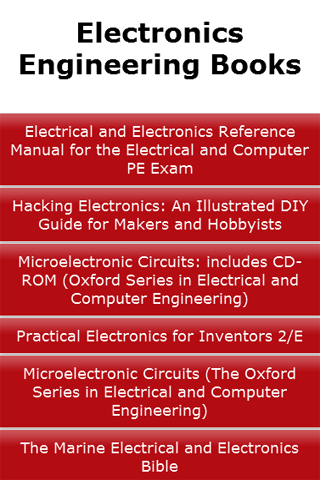 Electronics Engineering Books