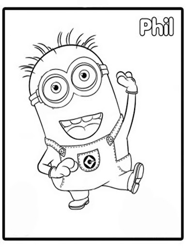 freekid minions coloring paint