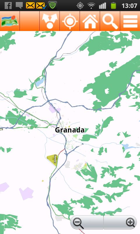 Granada Offline mappa Map Screen 2