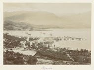 Stadgezicht van Ajaccio gezien vanaf een hoger gelegen gedeelte