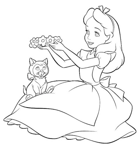 Alice wonderland Coloring Game