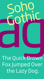 Soho Gothic FlipFont Screenshots 0