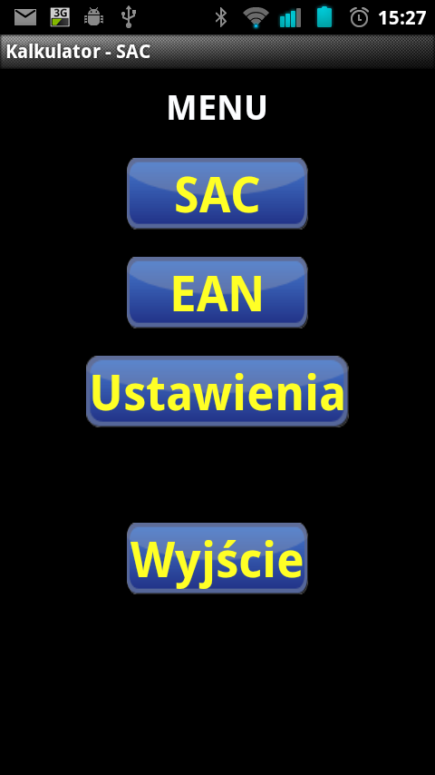 Android application Scuba calculator - SAC Pro screenshort