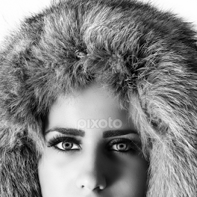  Beautiful girl b&w by Miroslav Potic - Black & White Portraits & People