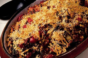 Gratin of white cabbage & lentils in a Provençal sauce