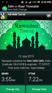 Lastest Sehr-o-Iftaar Timetable APK
