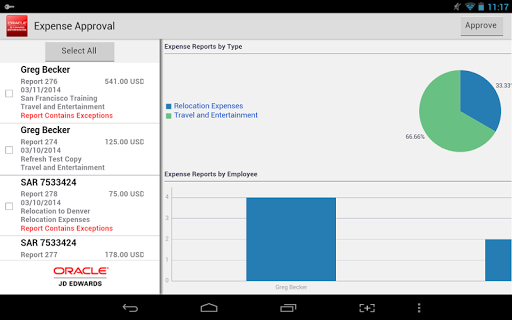 Expense Approval - JDE E1