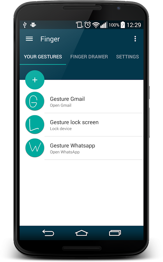 Finger Gesture Launcher - screenshot
